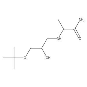 2-[[3-(1,1-Dimethylethoxy)-2-hydroxypropyl]amino]propanamide结构式