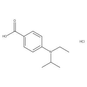 4-[Ethyl(propan-2-yl)amino]benzoic acid hydrochloride Structure