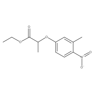 Ethyl 2-(3-methyl-4-nitrophenoxy)propanoate结构式