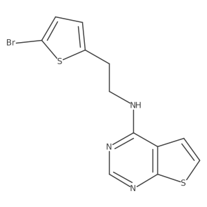 n-(2-(5-Bromothiophen-2-yl)ethyl)thieno[2,3-d]pyrimidin-4-amine结构式