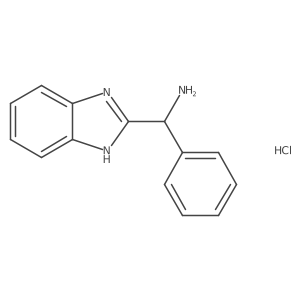 1H-benzimidazol-2-yl(phenyl)methanamine;hydrochloride结构式