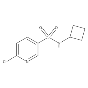 6-chloro-N-cyclobutylpyridine-3-sulfonamide Structure