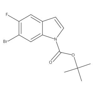 tert-butyl 6-bromo-5-fluoro-1H-indole-1-carboxylate Structure