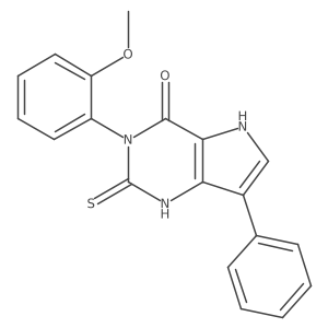 3-(2-methoxyphenyl)-7-phenyl-2-thioxo-1,2,3,5-tetrahydro-4H-pyrrolo[3,2-d]pyrimidin-4-one Structure