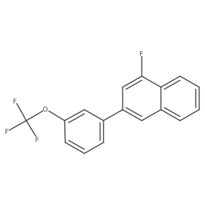 1-Fluoro-3-(3-(trifluoromethoxy)phenyl)naphthalene Structure