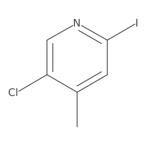 5-Chloro-2-iodo-4-methylpyridine结构式