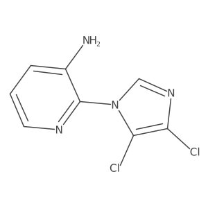 2-(4,5-dichloro-1H-imidazol-1-yl)pyridin-3-amine结构式