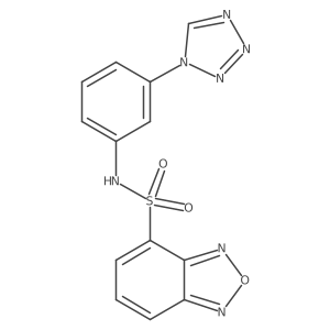 N-[3-(1H-tetrazol-1-yl)phenyl]-2,1,3-benzoxadiazole-4-sulfonamide Structure
