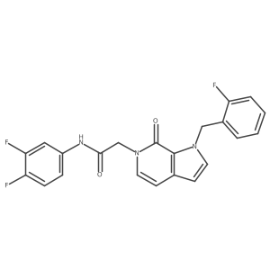 N-(3,4-difluorophenyl)-2-{1-[(2-fluorophenyl)methyl]-7-oxo-1H,6H,7H-pyrrolo[2,3-c]pyridin-6-yl}acetamide Structure