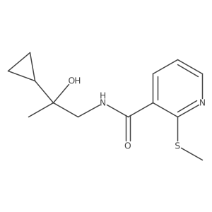 N-(2-cyclopropyl-2-hydroxypropyl)-2-(methylthio)nicotinamide Structure
