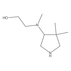 Ethanol, 2-[(4,4-dimethyl-3-pyrrolidinyl)methylamino]-结构式