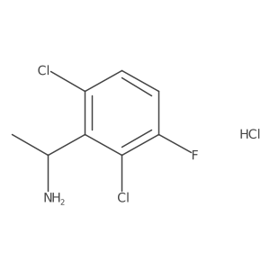 1-(2,6-Dichloro-3-fluorophenyl)ethylamine hydrochloride结构式