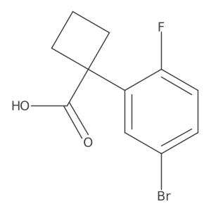 1-(5-Bromo-2-fluorophenyl)cyclobutanecarboxylic Acid Structure
