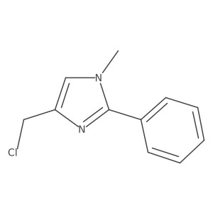 4-(chloromethyl)-1-methyl-2-phenyl-1H-Imidazole结构式