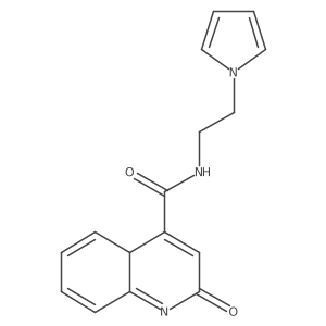 2-oxo-N-(2-pyrrol-1-ylethyl)-4aH-quinoline-4-carboxamide Structure