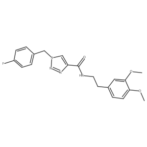 N-[2-(3,4-dimethoxyphenyl)ethyl]-1-(4-fluorobenzyl)-1H-1,2,3-triazole-4-carboxamide Structure