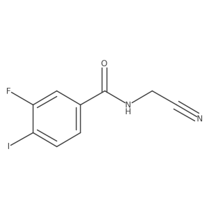 Benzamide, N-(cyanomethyl)-3-fluoro-4-iodo- Structure