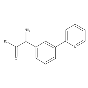 2-Amino-2-[3-(2-pyridyl)phenyl]acetic Acid结构式