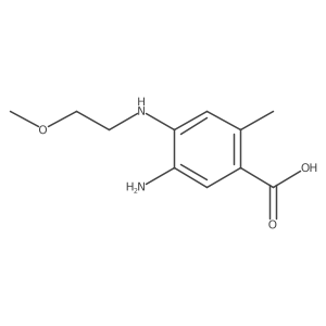 5-Amino-2-methyl-4-{[2-(methyloxy)ethyl]amino}benzoic acid Structure