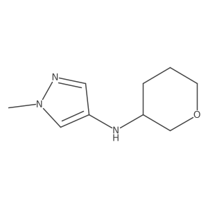 1-Methyl-N-(tetrahydro-2H-pyran-3-yl)-1H-pyrazol-4-amine Structure