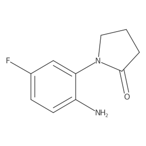 1-(2-Amino-5-fluorophenyl)pyrrolidin-2-one结构式