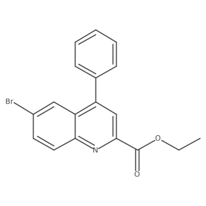 Ethyl 6-bromo-4-phenylquinoline-2-carboxylate Structure