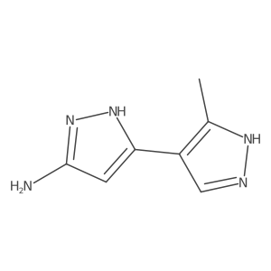 3-(5-Methyl-1H-pyrazol-4-YL)-1H-pyrazol-5-amine Structure
