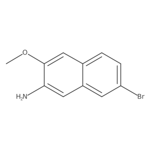 7-Bromo-3-methoxy-naphthalen-2-ylamine Structure