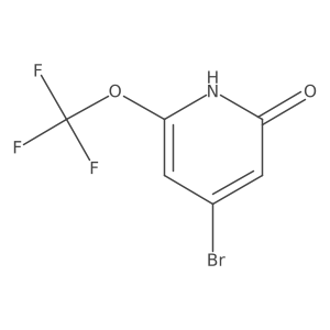 4-Bromo-6-(trifluoromethoxy)pyridin-2-ol结构式