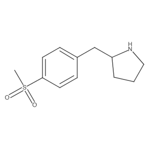 2-[(4-Methanesulfonylphenyl)methyl]pyrrolidine结构式