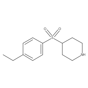 Piperidine, 4-[(4-ethylphenyl)sulfonyl]- Structure
