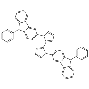 1,1'-Bis(9-phenyl-9H-carbazol-3-yl)-1H,1'H-2,2'-biimidazole Structure