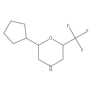 2-Cyclopentyl-6-(trifluoromethyl)morpholine结构式