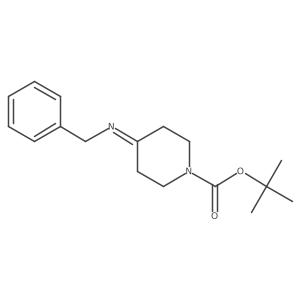 Tert-butyl 4-(benzylimino)piperidine-1-carboxylate结构式