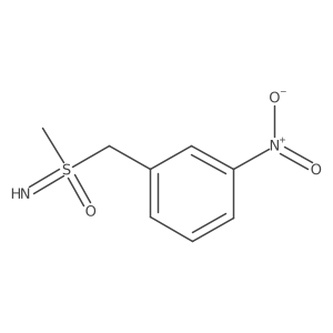 1-((S-Methylsulfonimidoyl)methyl)-3-nitrobenzene结构式