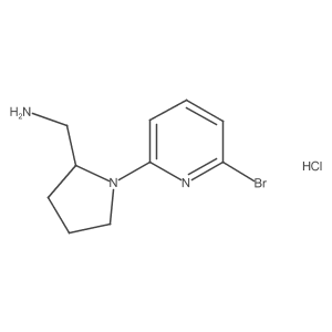 (1-(6-Bromopyridin-2-yl)pyrrolidin-2-yl)methanamine hydrochloride结构式