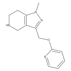 1-Methyl-3-((pyridin-2-yloxy)methyl)-4,5,6,7-tetrahydro-1H-pyrazolo[4,3-c]pyridine Structure