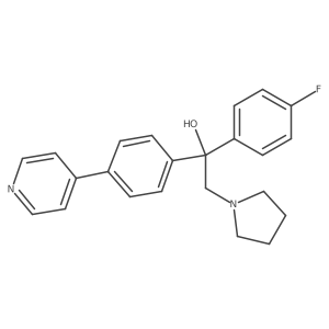 1-(4-Fluorophenyl)-1-(4-pyridin-4-ylphenyl)-2-pyrrolidin-1-ylethanol Structure
