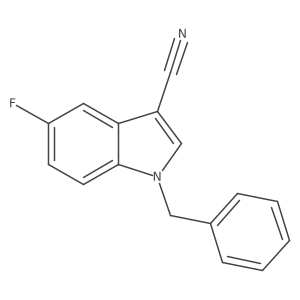 1-Benzyl-5-fluoro-1H-indole-3-carbonitrile Structure