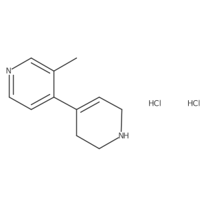3-Methyl-4-(1,2,3,6-tetrahydropyridin-4-yl)pyridine dihydrochloride结构式