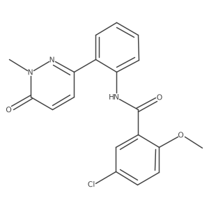 5-chloro-2-methoxy-N-(2-(1-methyl-6-oxo-1,6-dihydropyridazin-3-yl)phenyl)benzamide Structure