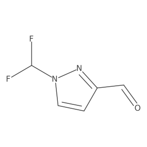 1-(difluoromethyl)-1H-pyrazole-3-carbaldehyde结构式