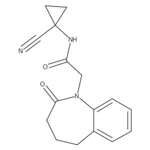 N-(1-cyanocyclopropyl)-2-(2-oxo-2,3,4,5-tetrahydro-1H-1-benzazepin-1-yl)acetamide Structure