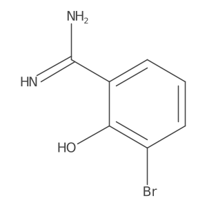 3-Bromo-2-hydroxybenzene-1-carboximidamide Structure