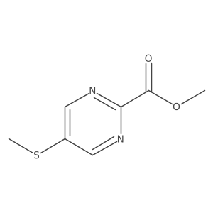 Methyl 5-(methylthio)pyrimidine-2-carboxylate Structure