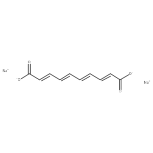 (2E,4E,6E,8E)-deca-2,4,6,8-tetraenedioic acid sodium salt Structure