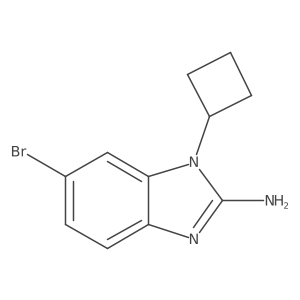 6-Bromo-1-cyclobutyl-1H-benzimidazol-2-amine Structure