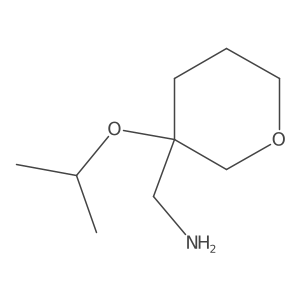 [3-(Propan-2-yloxy)oxan-3-yl]methanamine Structure