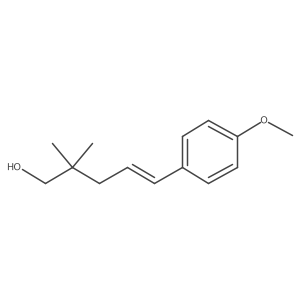 5-(4-Methoxyphenyl)-2,2-dimethylpent-4-en-1-ol结构式