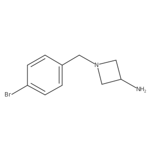 1-[(4-Bromophenyl)methyl]azetidin-3-amine Structure